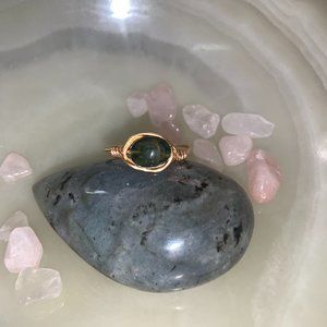Green Tourmaline ring